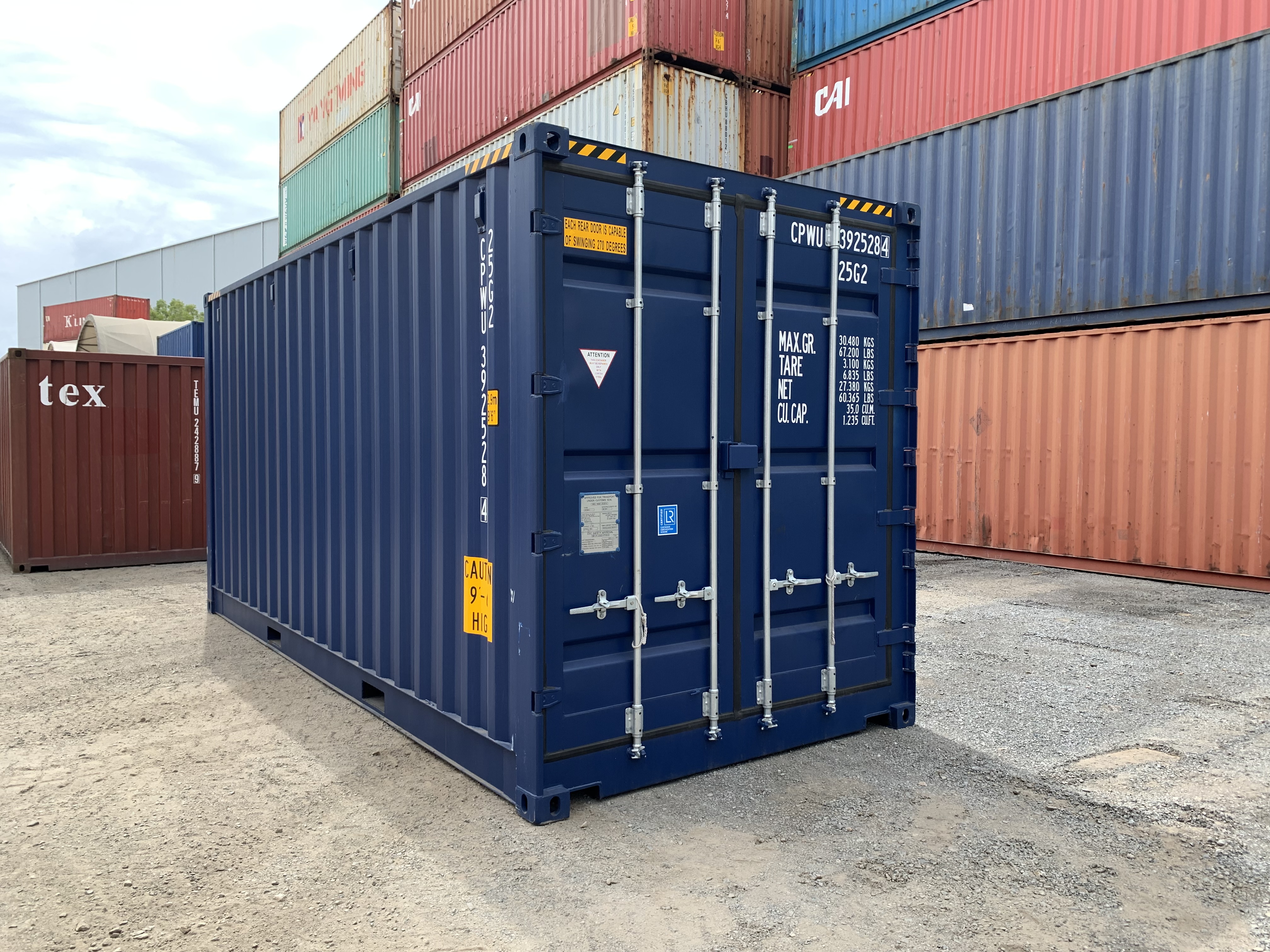 20ft high cube shipping container