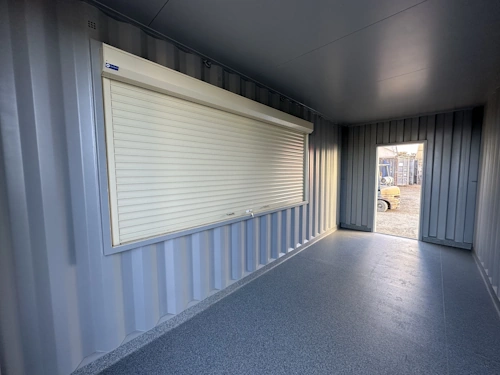 20ft shipping container with servery window